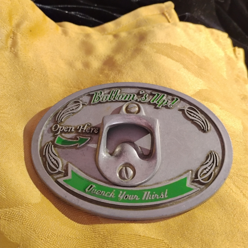 Bottom's UP! Belt Buckle